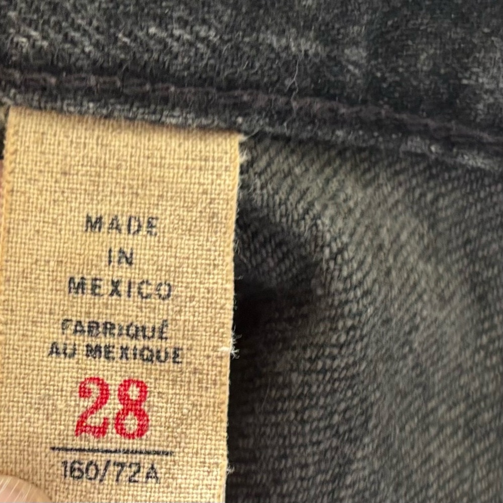 DOUBLE RL STRETCH SELVEDGE RRL VINTAGE STRAIGHT LEG BLACK JEANS 28 Trendy - Picture 4 of 9